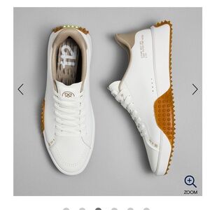 G Fore men’s G.112 golf shoes white size 15 in dune/Gum